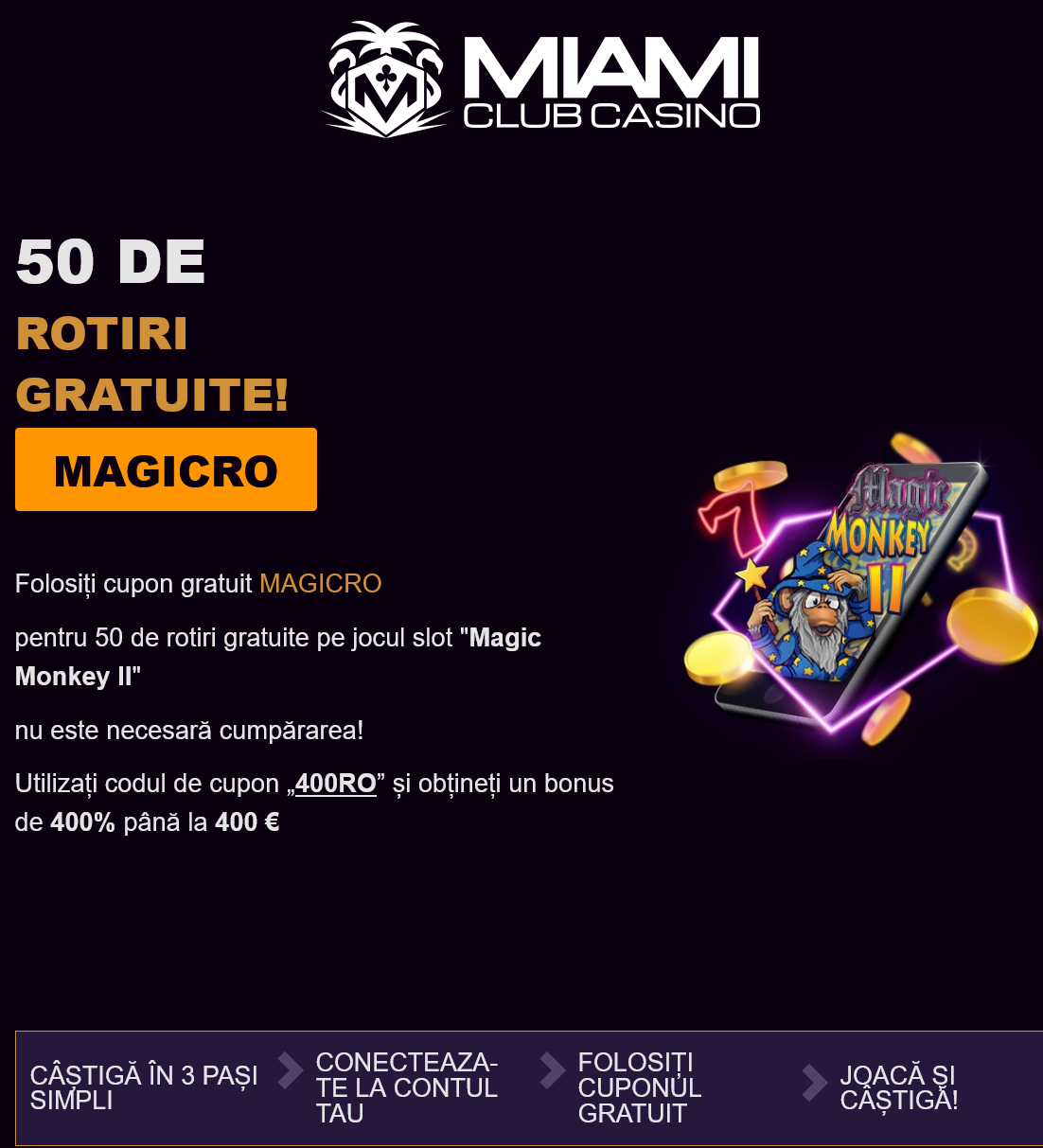 Miami Club 50 Free Spins Miami Club 50
Free Spins